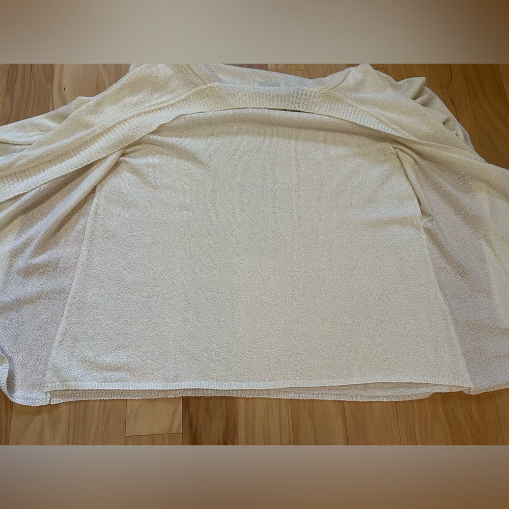 White Stag XL "2 in 1" sweater set. Cream color with longer length cardigan. - Picture 9 of 9